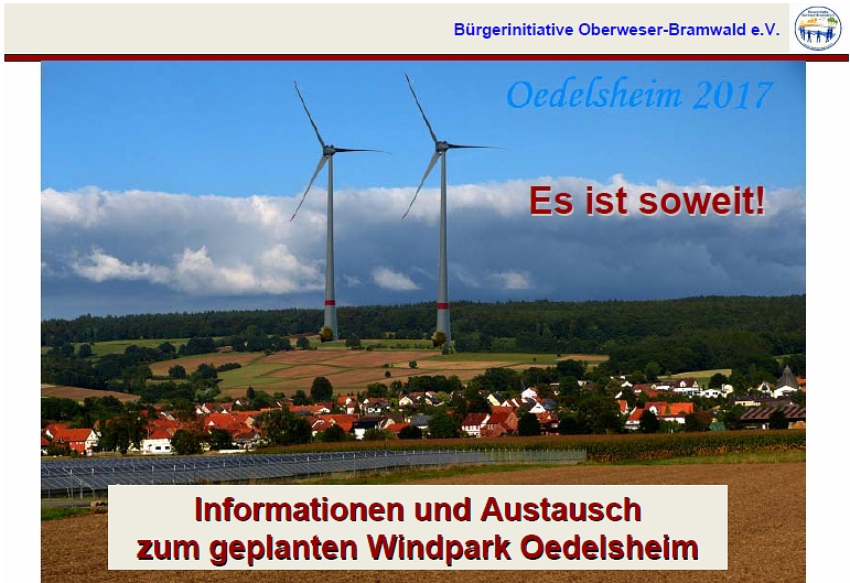 Infoveranstaltung Windpark Oedelsheim